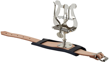 Flute Single Hand Lyre Leather