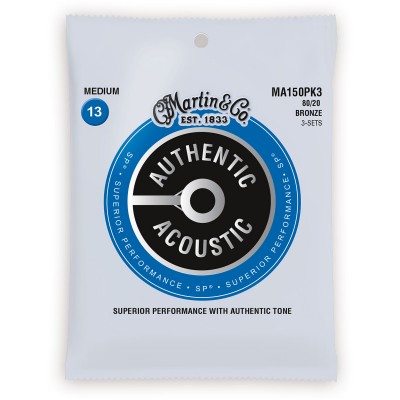 MA150PK3 Authentic 80/20 SP Medium 13-56 Pack de 3