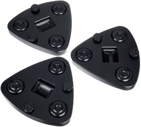 Castor cups UFO slim 3 pcs Noir