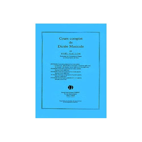 Gallon Noel - Dictees Progressives A 1 Partie (200) Vol.1