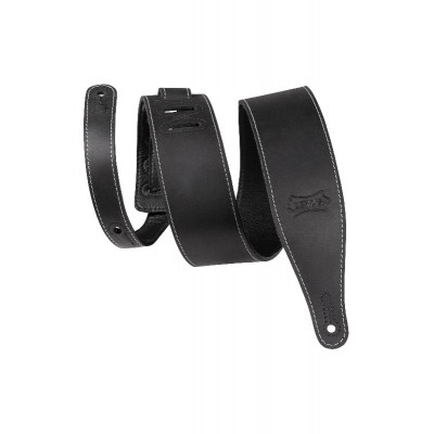 6,4 Cm, Cuir Doux - Black