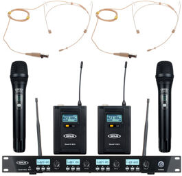 Quad R/2H/2B 2 Headmike O 823 Noir mat