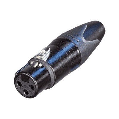 NC3FXX-bag - Fiches XLR Femelle Noire - 3 Points