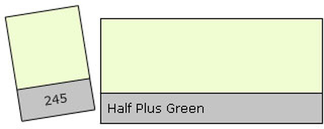 Filter Roll 245 H. Plus Green Half Plus Green