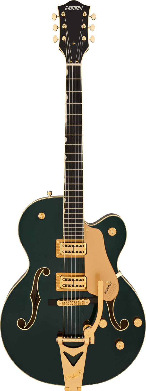 Synchromatic Nashville Hollow Body Single-Cut with Bigsby EBO Cadillac Green