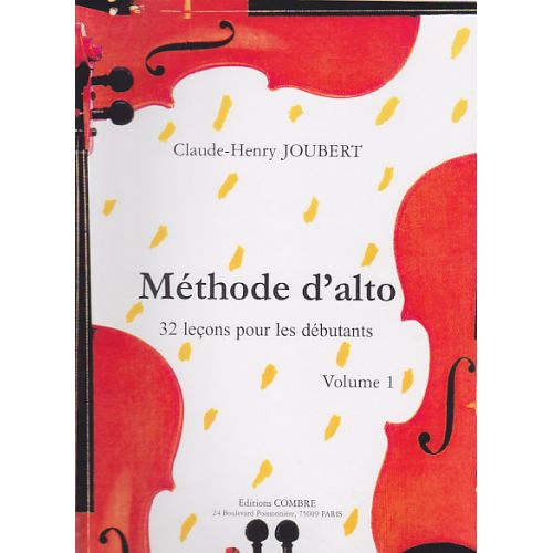 Joubert CLAUDE-henry - Methode D'alto Vol.1