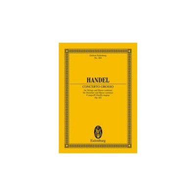 Haendel G.F. - Concerto Go F Major Op.6/2 Hwv 320 - 2 Oboes, Strings And Basso Continuo