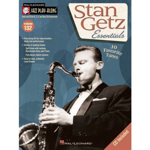 Jazz Play Along Volume 132 - Getz Stan All Instruments + CD - B Flat Instruments