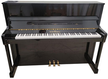 Piano used black Noir poli