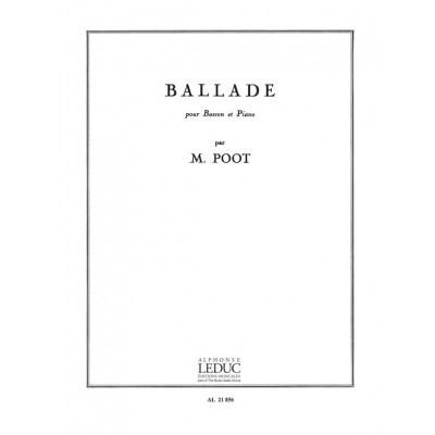 Poot Marcel - Ballade - Basson & Piano