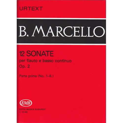 Marcello Sonate (12) Pour Flûte A Bec Op. 2 Vol. 1