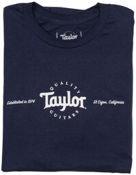 T-Shirt Logo Navy Blue L Bleu marine avec logo gris
