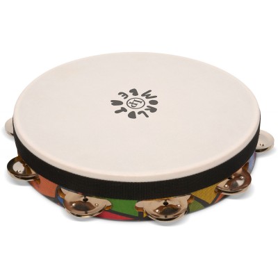 Tambourins World Beat Single Row Avec Peau LP7023 10 Pouces