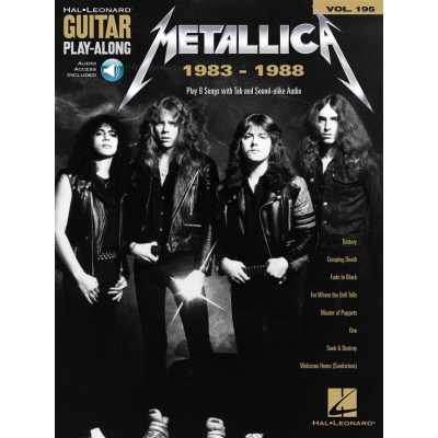 Metallica 1983-1988 - Guitar Play Along Vol.195