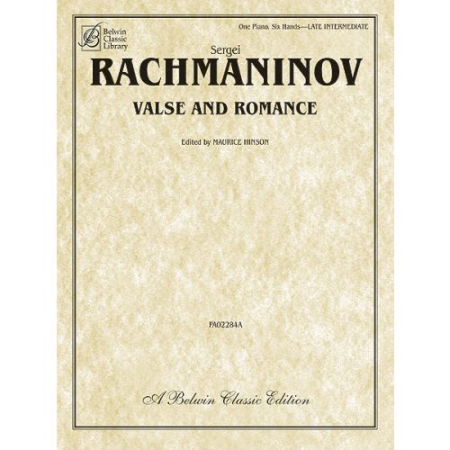 Rachmav Sergei - Valse And Romance - 1 Piano, Six Hands