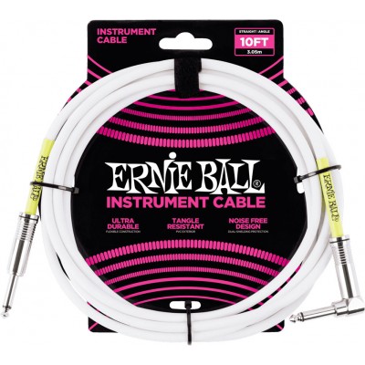 Cables Instrument Classic Jack/jack Coudé 3M Blanc