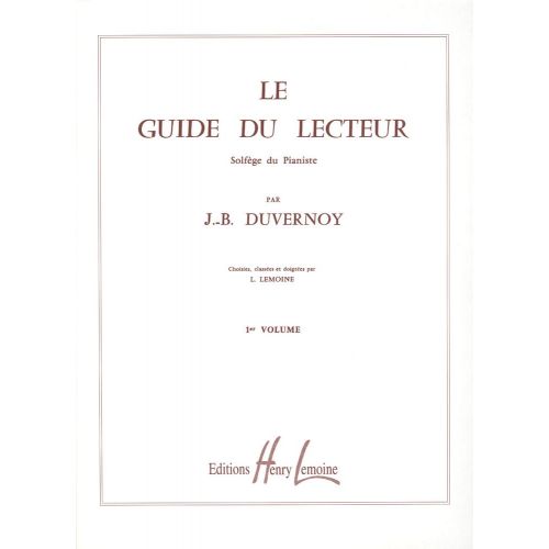 Duvernoy JEAN-baptiste - Guide Du Lecteur Vol.1 - Piano