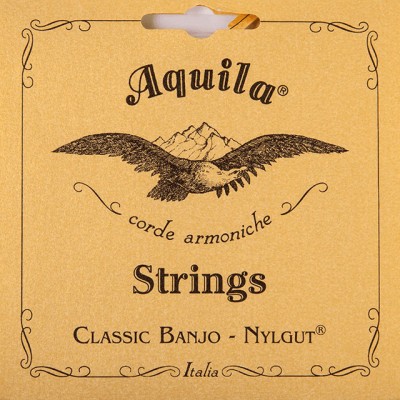 2B Nylgut Jeu Banjo 5 Cordes, Dbgdg, Tir Faible, 1 Corde Rouge