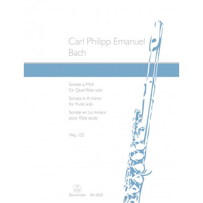 Bach C.p.e. - Sonate Fur Flote Solo A-moll WQ 132 - Flute