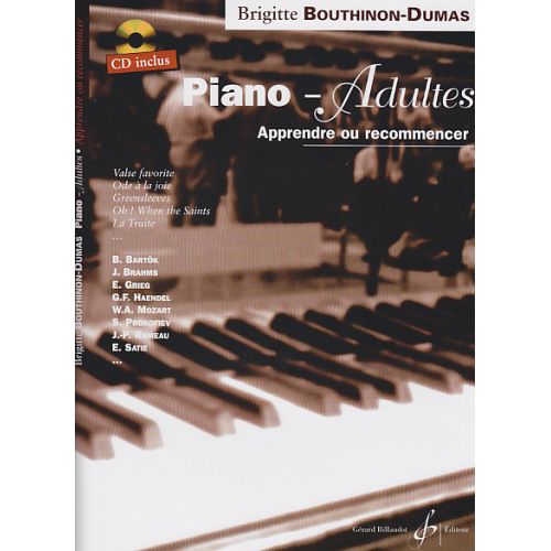 BOUTHINON-dumas Brigitte - PIANO-adultes Vol.1 + CD