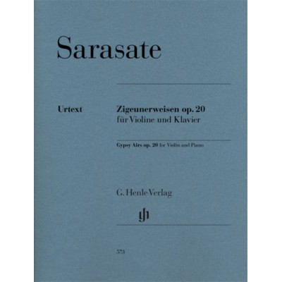 SARASATE P. - ZIGEUNERWEISEN OP.20 - VIOLON & PIANO