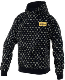 Icon Hoodie M noir avec motif doré