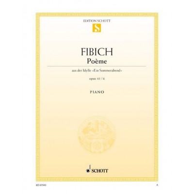 Fibich - Poème Op. 41/6 - Piano