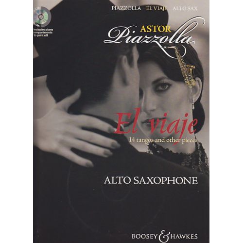 Piazzolla Astor - El Viaje + Cd - Saxophone, Piano