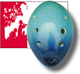 Ocarina 7H G Contrab. Shell BB Bleu clair