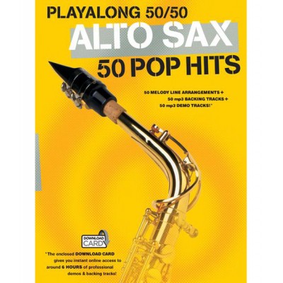 Playalong 50/50 - Alto Sax - 50 Pop Hits - Alto Saxophone