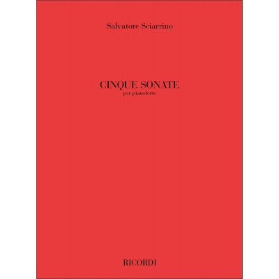 SCIARRINO S. - SONATE PER PIANOFORTE (5)