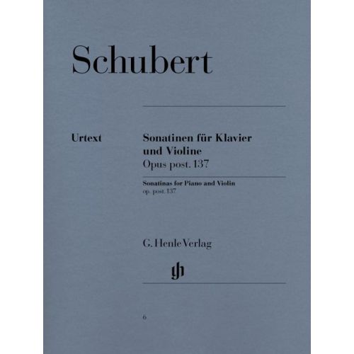 Schubert F. - Sonatinas For Piano And Violin Op. Post. 137