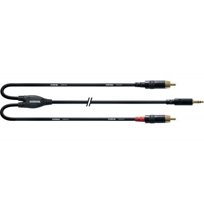 Câble Y Bretelle Minijack Stéréo/2 RCA 3 M