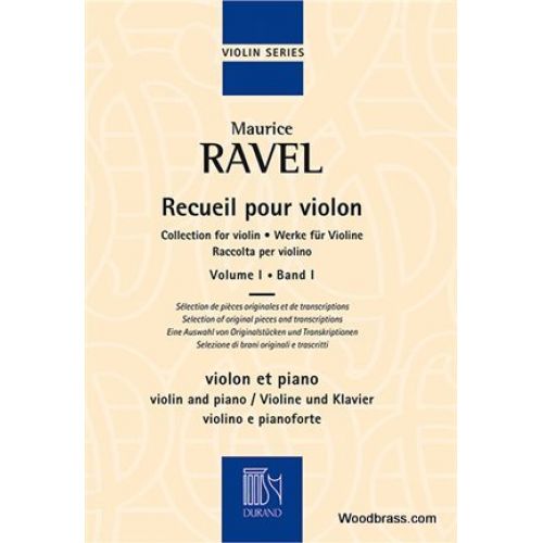 Ravel M. - Recueil Pour Violon Vol.1