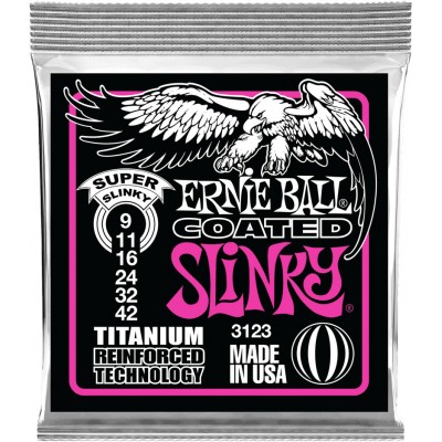3123 Coated Titanium Super Slinky 9-42