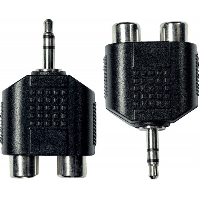 Adaptateur Jack M 3.5 ST/2 RCA Fem. X2