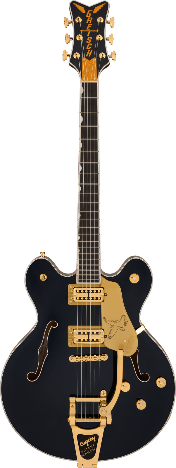 Falcon Center Block LTD with String-Thru Bigsby and Gold Hardware EBO Midnight Sapphire