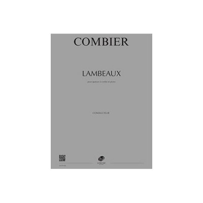 Combier - Lambeaux - Quintette Avec Piano