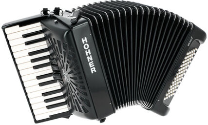 Hohner Bravo II 60 Black silent key Noir