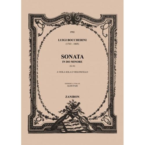BOCCHERINI L. - SONATA DO M. - ALTO ET VIOLONCELLE