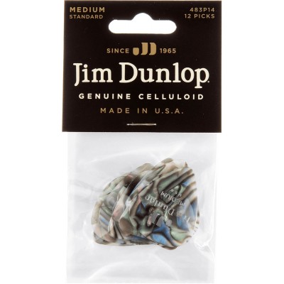 Médiator Celluloid Abalone Medium Sachet de 12
