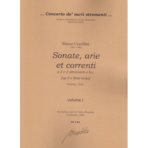 Uccellini M. - Sonate, Arie E Correnti Op. 3 - Violon