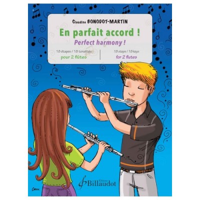 Bonodot-Min Claudine - En Parfait Accord ! 18 Étapes, 18 Tonalités - 2 Flûtes