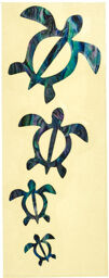 Honu Family Sticker AB Ormeau bleu