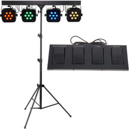 Stage Quad LED RGB WW Bundle Noir