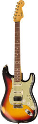 61 Strat 3TSB Relic HSS MBAH 3 Color Sunburst