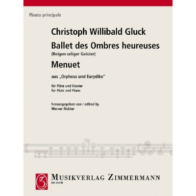 Gluck - Ronde Des Esprits Bienheureux - Flute et Piano