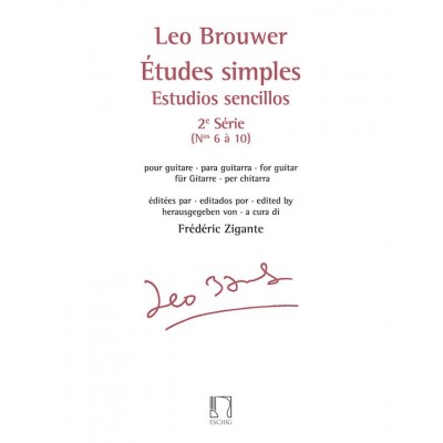 Brouwer Leo - Etudes Simples - Estudios Sencillos (serie 2)- Guitare