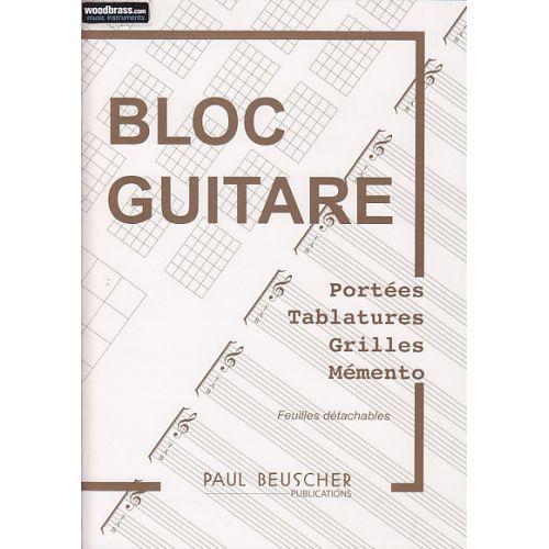 Bloc Guitare - Tlatures, Grilles Et Chord Boxes