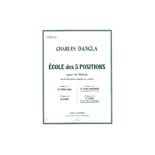 Dancla Charles - Ecole 5 Positions Vol.1 Op.122 (20 Etudes Faciles) - Violon